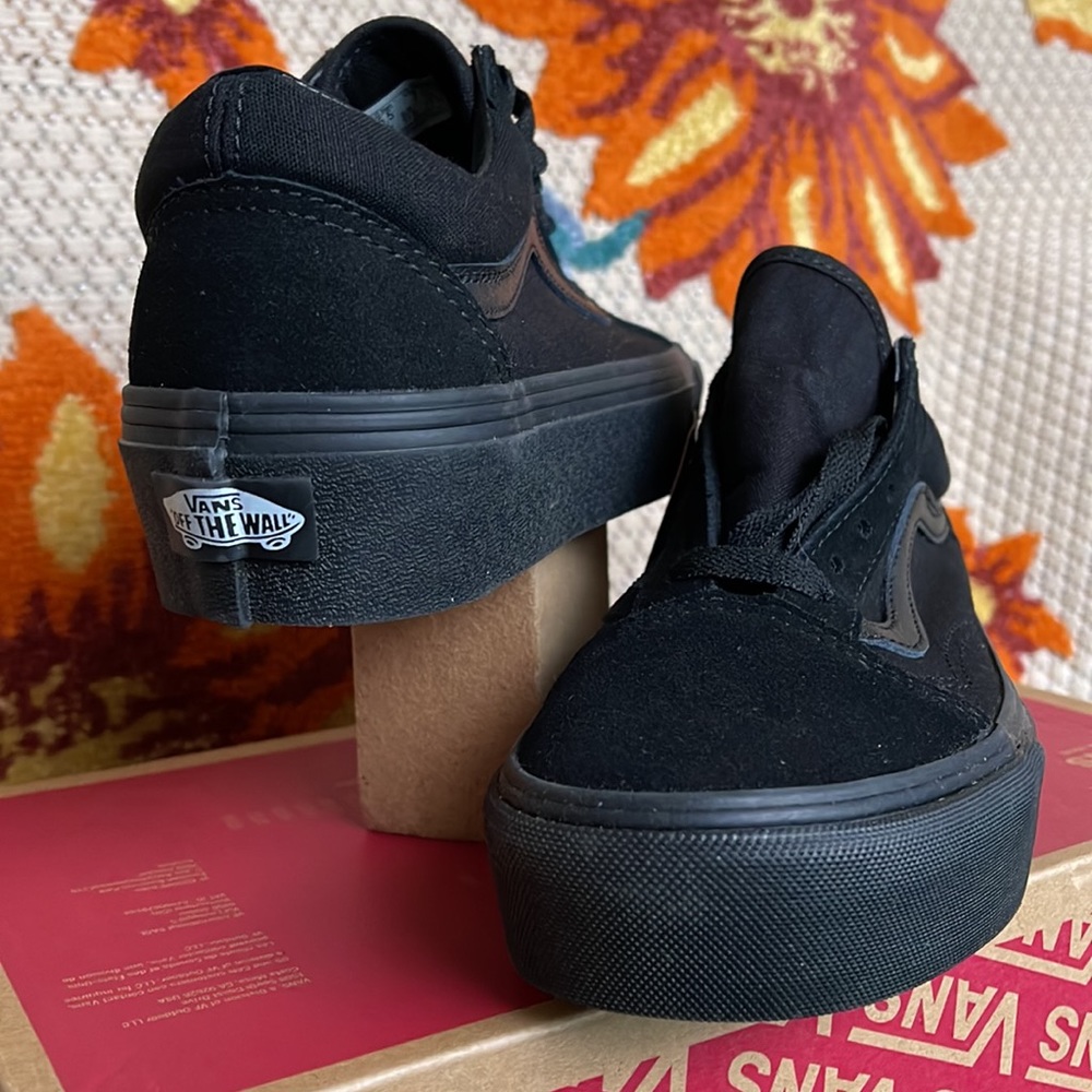 Vans Old School Platforms Black/Black WMNS - Picture 10 of 16